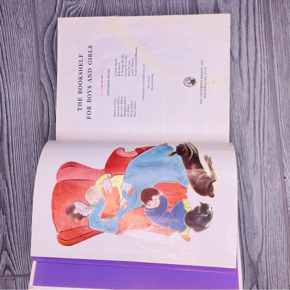 Vintage The Bookshelf for Boys & Girls #1 Nursery Rhymes Folk & Fairy Tales book - Picture 5 of 8